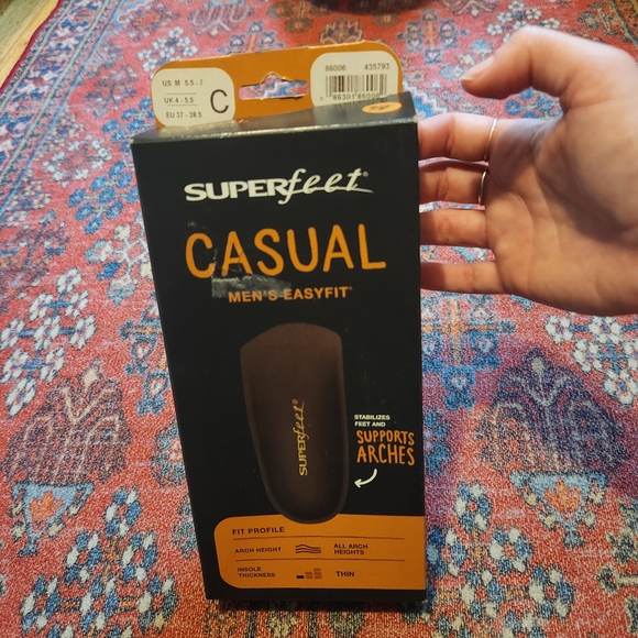 Superfeet Men's Easyfit Casual Insoles - Picture 1 of 4
